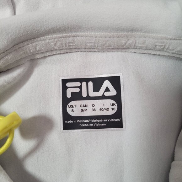 Fila Women's Funnel Neck Moisture Wicking Active Training Hoodie Gray Size Small - Picture 6 of 12